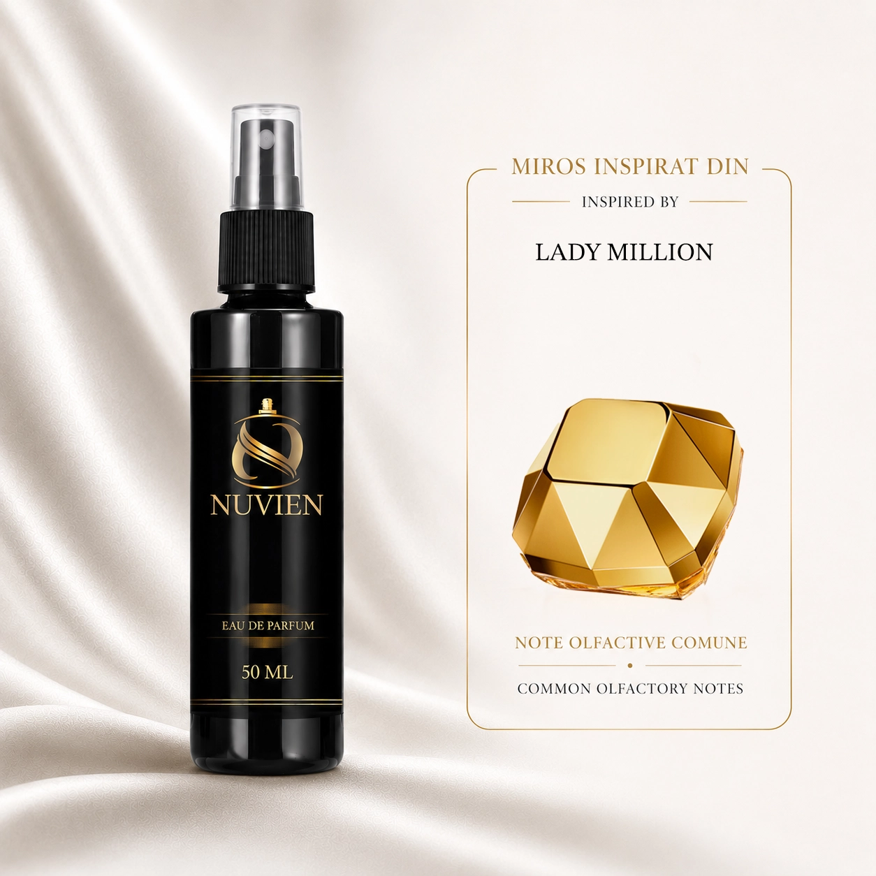 Apa de parfum, 50 ml - 129, inspirat din Lady Million - Paco Rabanne
