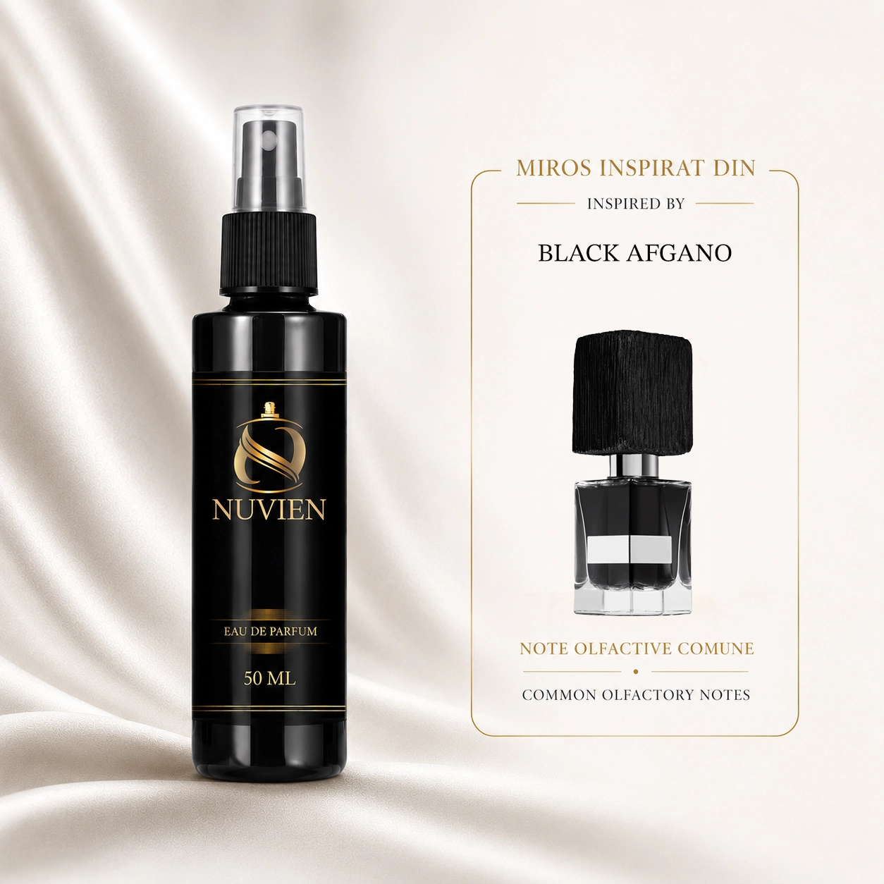 Apa de parfum, 50 ml - 205, inspirat din Black Afgano - Nasomatto