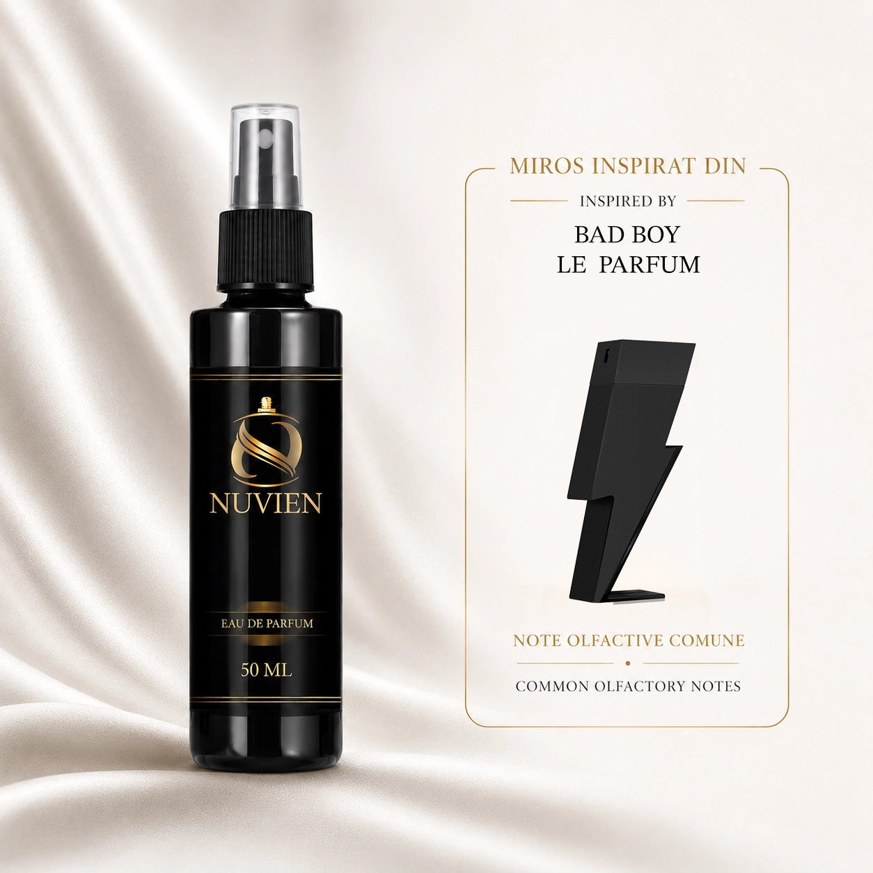Apa de parfum, 50 ml - 004, inspirat din Bad Boy Le Parfum - Carolina Herrera