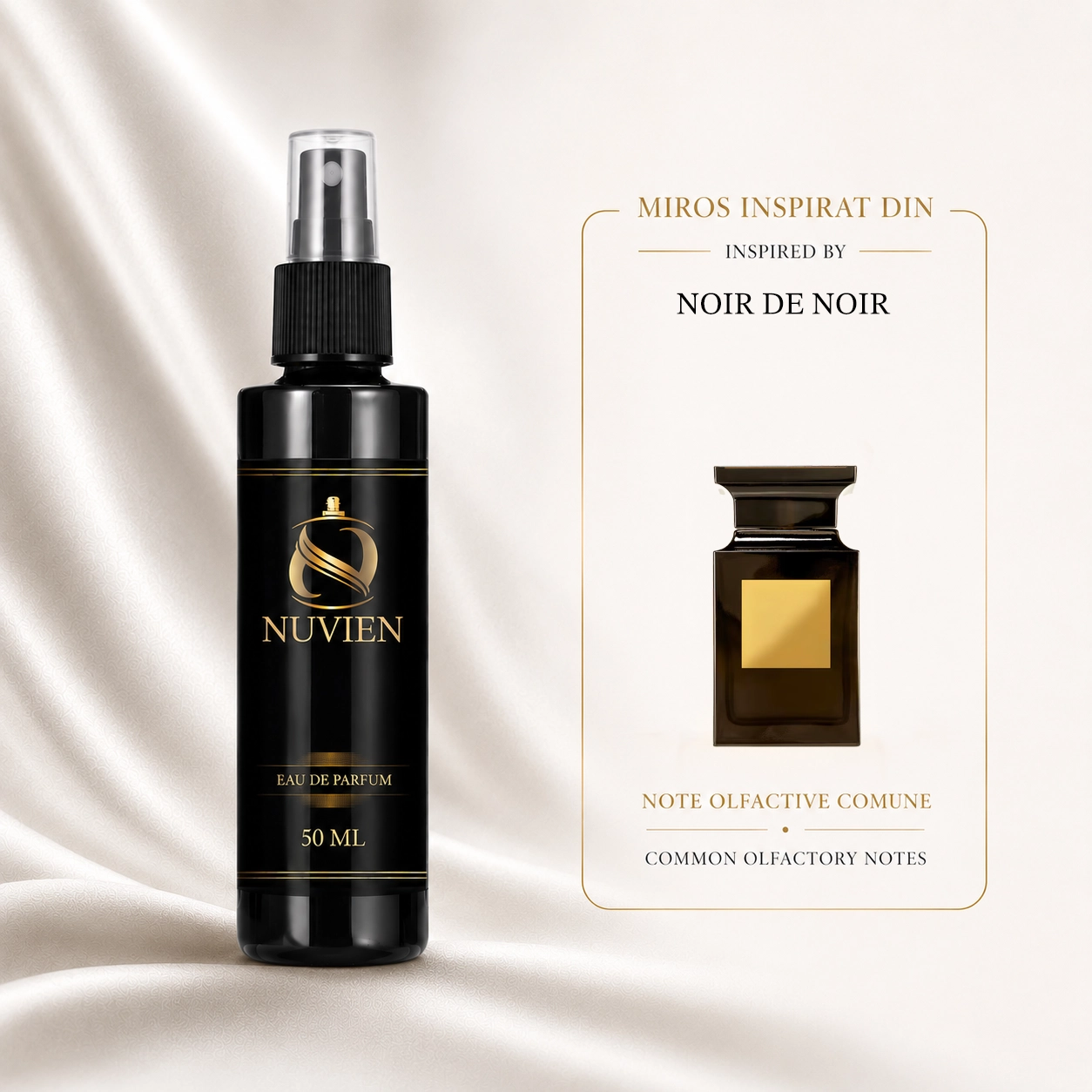 Apa de parfum, 50 ml - 212, inspirat din Noir de Noir - Tom Ford