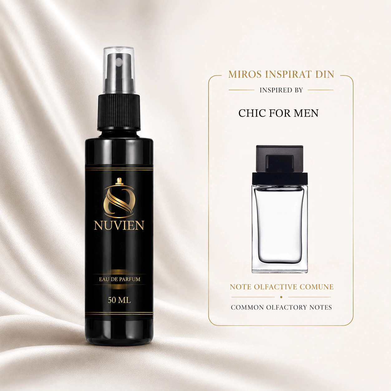 Apa de parfum, 50 ml - 300, inspirat din Chic For Men - Carolina Herrera