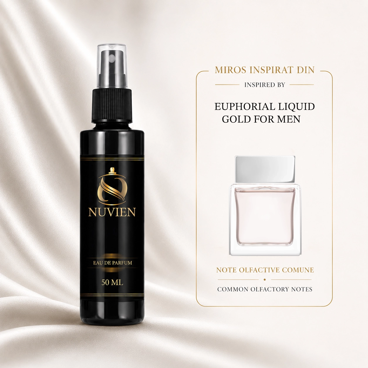 Apa de parfum, 50 ml - 301, inspirat din Euphorial Liquid Gold for Men - Calvin Klein