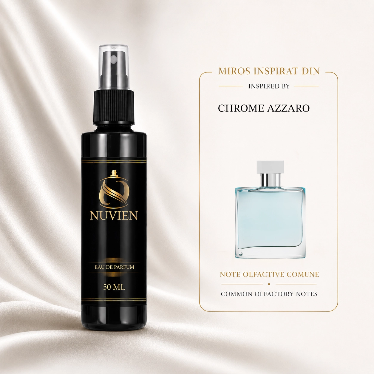Apa de parfum, 50 ml - 304, inspirat din Chrome - Azzaro