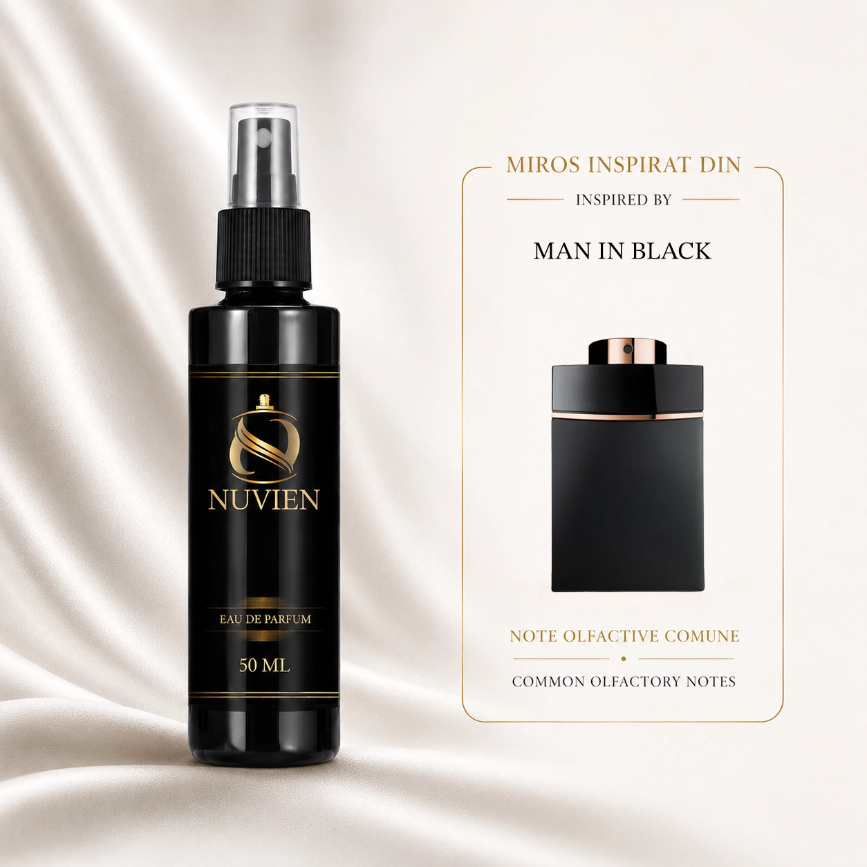 Apa de parfum, 50 ml - 017, inspirat din Man In Black - Bvlgari