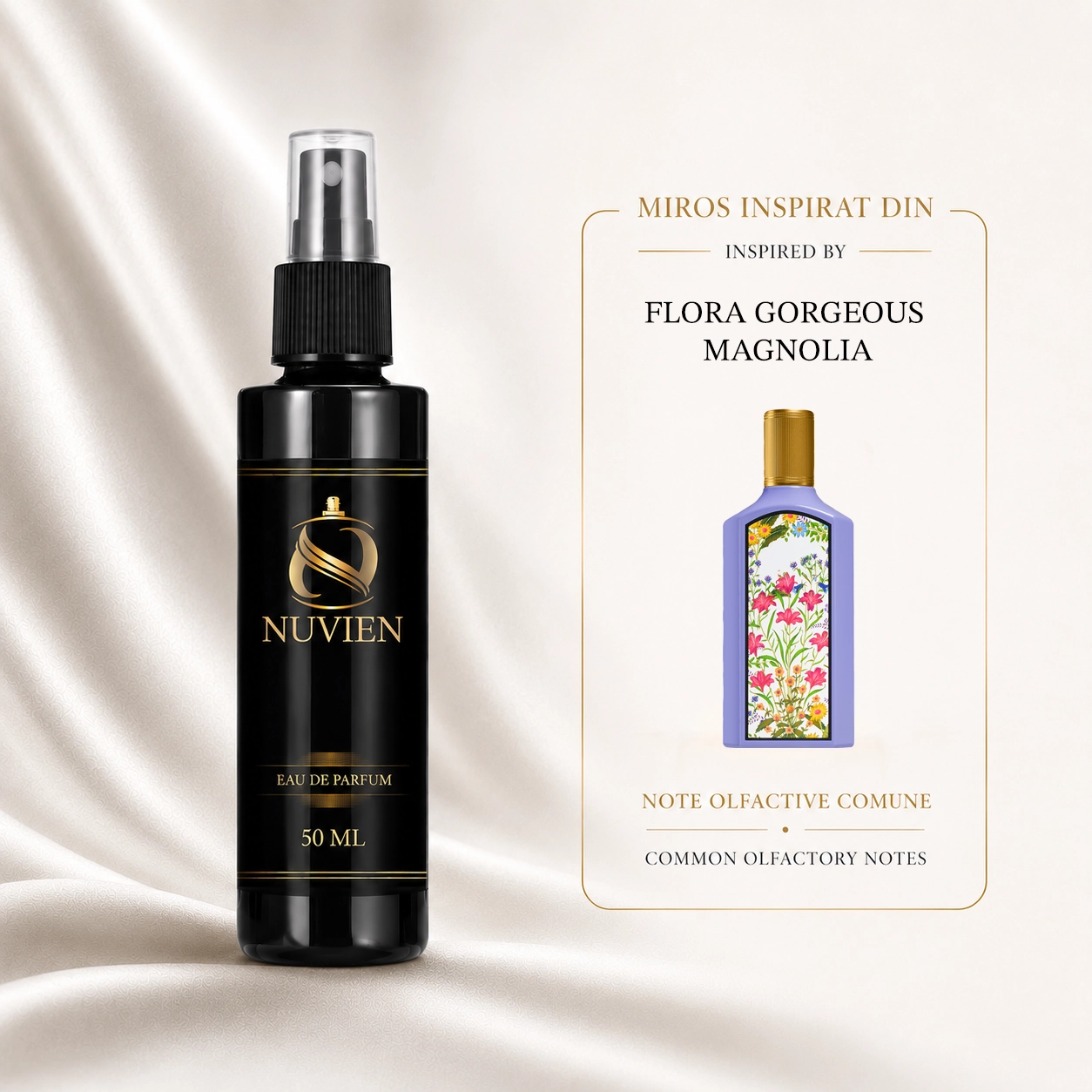 Apa de parfum, 50 ml - 138, inspirat din Flora Gorgeous Magnolia - Gucci