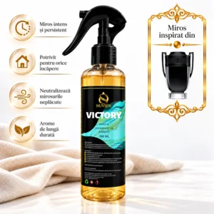 Odorizant 3 în 1 auto, tesaturi și ambient aroma de lux inspirata din Victory, 200ml