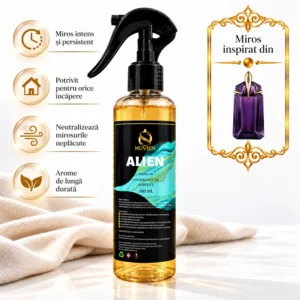 Odorizant 3 în 1 auto, tesaturi și ambient aroma de lux inspirata din Alien, 200ml