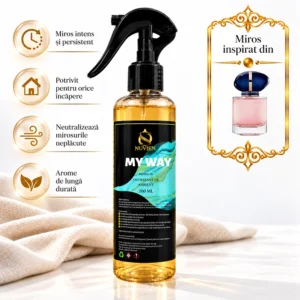 Odorizant 3 în 1 auto, tesaturi și ambient aroma de lux inspirata din My Way, 200ml