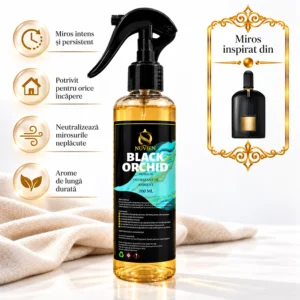 Odorizant 3 în 1 auto, tesaturi și ambient aroma de lux inspirata din Black Orchid, 200ml