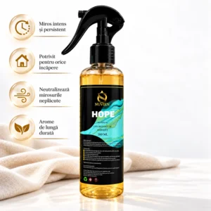 Odorizant 3 în 1 auto, tesaturi și ambient aroma de lux inspirata din Hope, 200ml