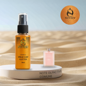 Spray de corp cu sclipici, Nuvien, 50ml - 107, inspirat din Idole - Lancome