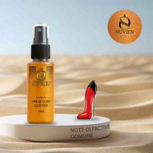 Spray de corp cu sclipici, Nuvien, 50ml – 112, inspirat din Very Good Girl - Carolina Herrera