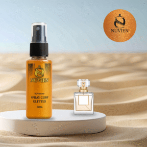 Spray de corp cu sclipici, Nuvien, 50ml – 132, inspirat din Rush - Gucci