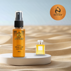 Spray de corp cu sclipici, Nuvien, 50ml – 143, inspirat din NO 5 - Coco Chanel
