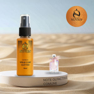 Spray de corp cu sclipici, Nuvien, 50ml – 149, inspirat din La Vie Est Belle Soleil Cristal - Lancome
