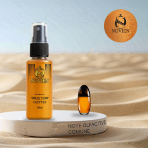 Spray de corp cu sclipici, Nuvien, 50ml – 151, inspirat din Obsession - Calvin Klein