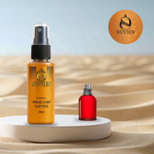 Spray de corp cu sclipici, Nuvien, 50ml – 152, inspirat din Amor Amor - Cacharel