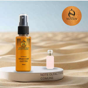 Spray de corp cu sclipici, Nuvien, 50ml – 158, inspirat din Yum Boujee Marshmallow 81 - Kayali