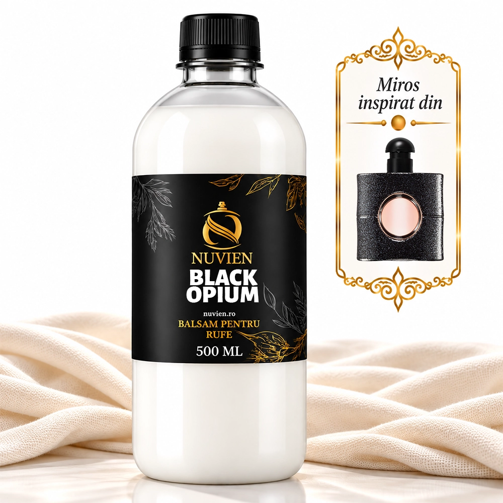 Balsam concentrat pentru Rufe, 500ml, aroma inspirata din Black Opium