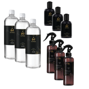 Pachet Parfumuri Rufe Nuvien – 3 Balsam 500 ml + 3 Esențe 50 ml + 3 Parfumuri 200 ml – Arome Tip Branduri Premium