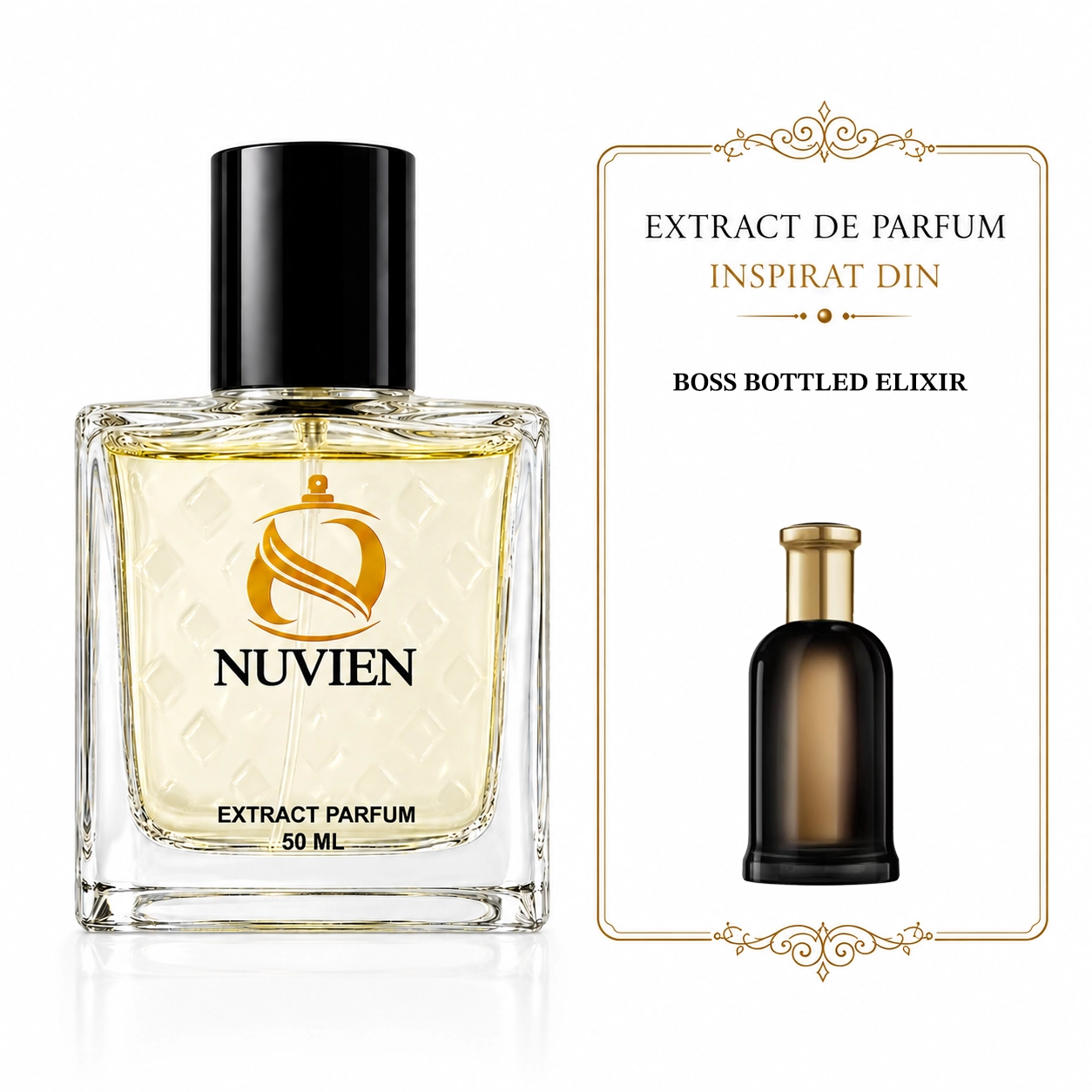 Extract de parfum Nuvien 006, inspirat din Boss Bottled Elixir - Hugo Boss