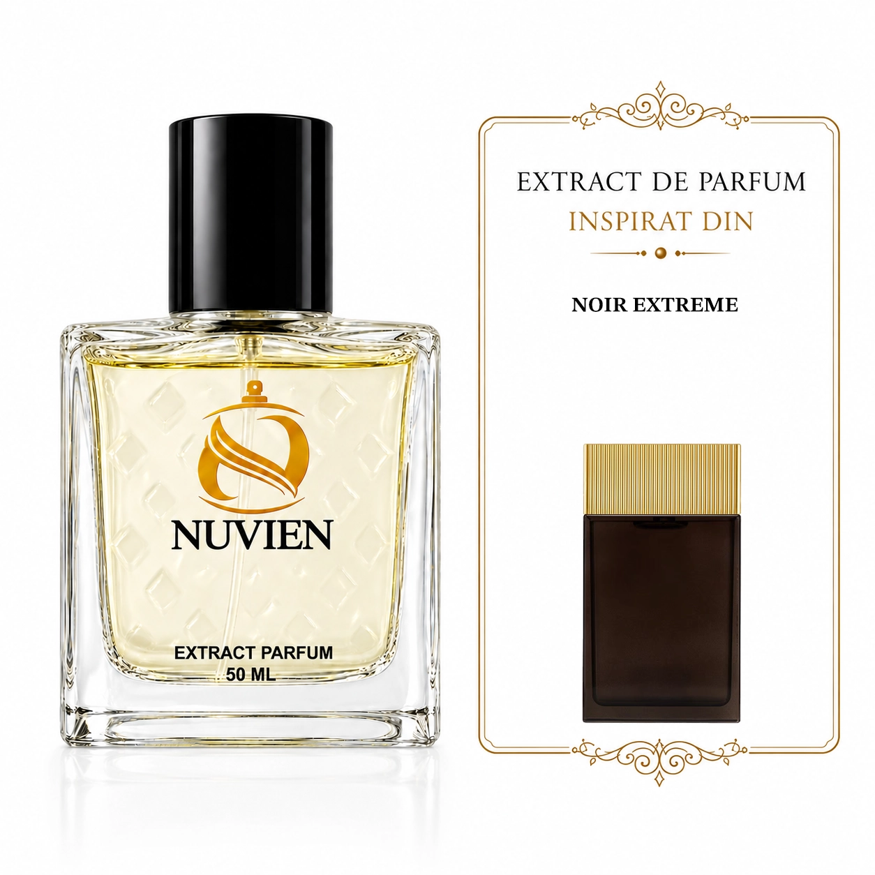 Extract de parfum Nuvien 023, inspirat din Noir Extreme - Tom Ford