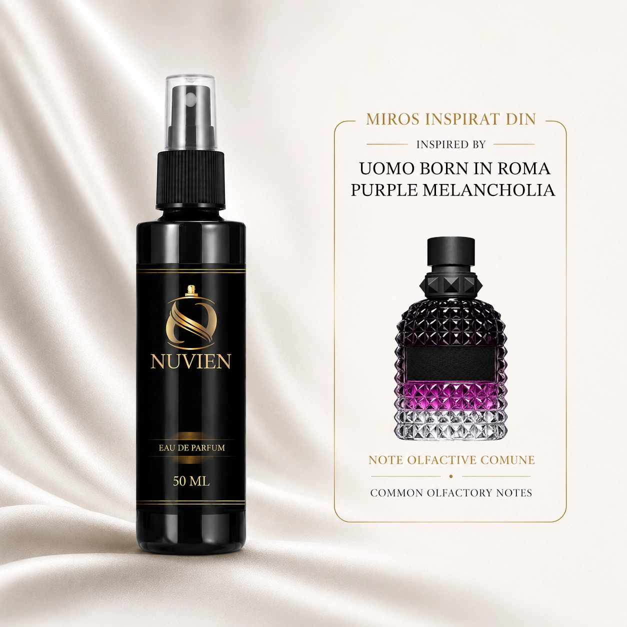 Apa de parfum, 50 ml - 037, inspirat din Uomo Born In Roma Purple Melancholia - Valentino