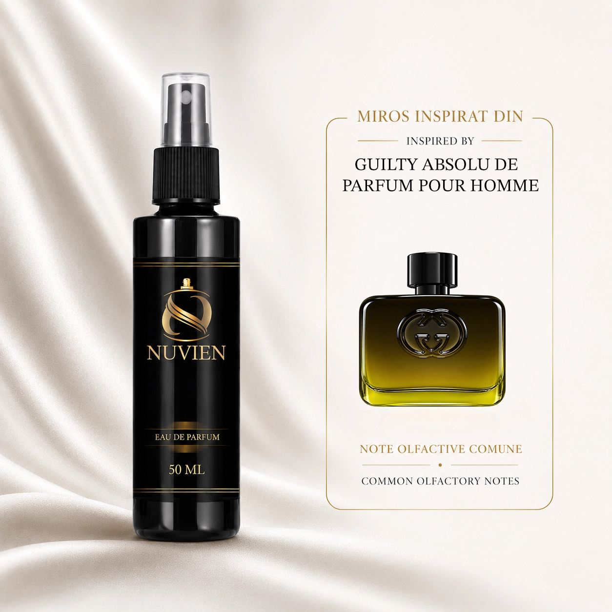 Apa de parfum, 50 ml - 040, inspirat din Guilty Absolu de Parfum Pour Homme - Gucci