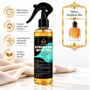 Odorizant 3 în 1 auto, tesaturi și ambient aroma de lux inspirata din Stronger With You, 200ml