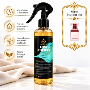 Odorizant 3 în 1 auto, tesaturi și ambient aroma de lux inspirata din Lost Cherry, 200ml